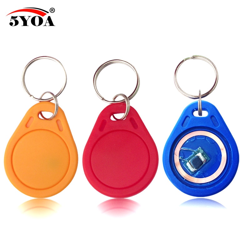 100 pcs 13.56 mhz ic m1 s50 keyfobs ± rfid Ű δ  ī ū ⼮  Ű ü abs 